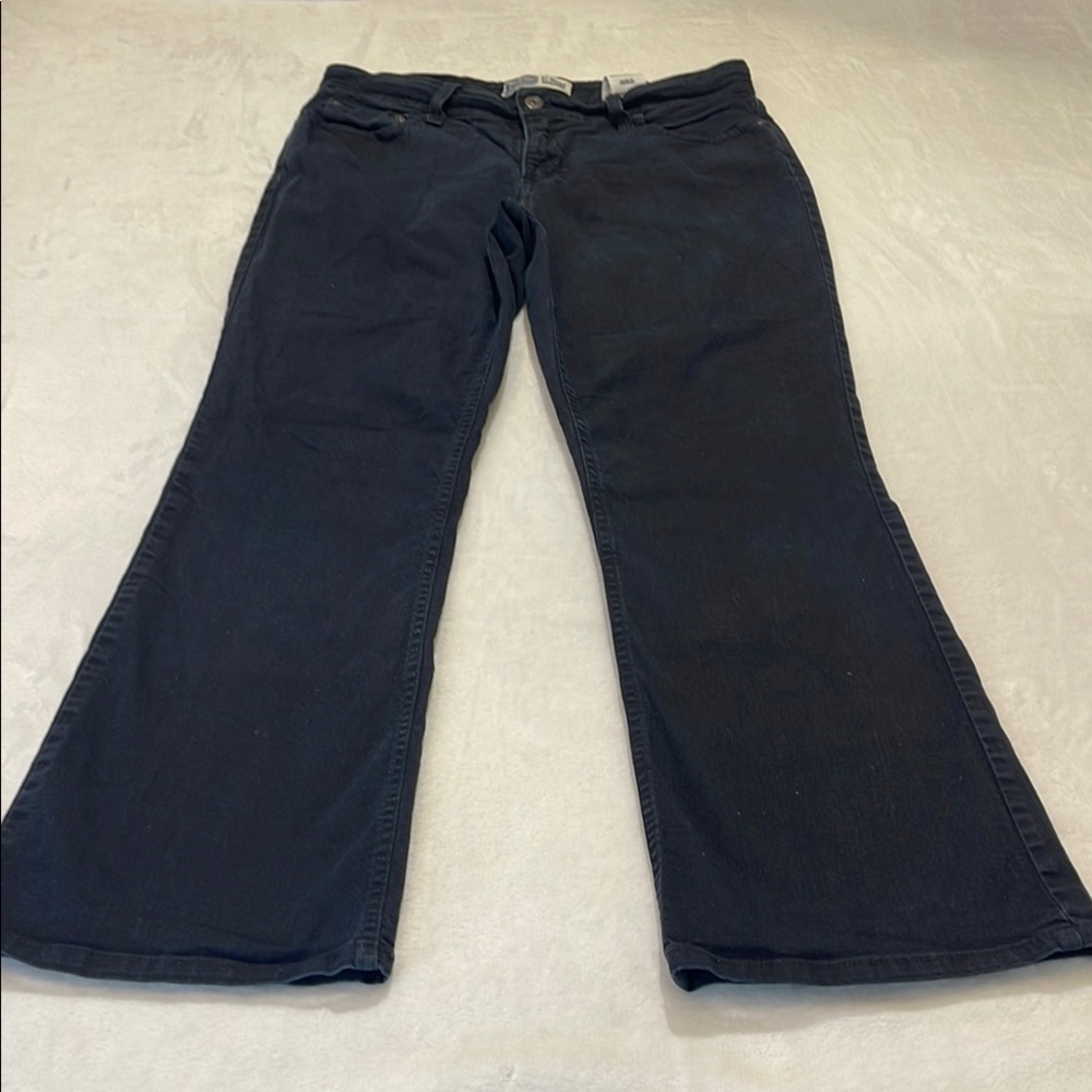 LEVIS, SIGNATURE AT WAIST BOOTCUT WOMENS 10 S Women's Black Jeans